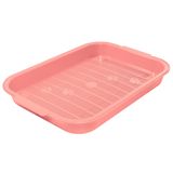 Туалет для кошек с сеткой "Колор", 38 х 28 х 5,5 см коралловый