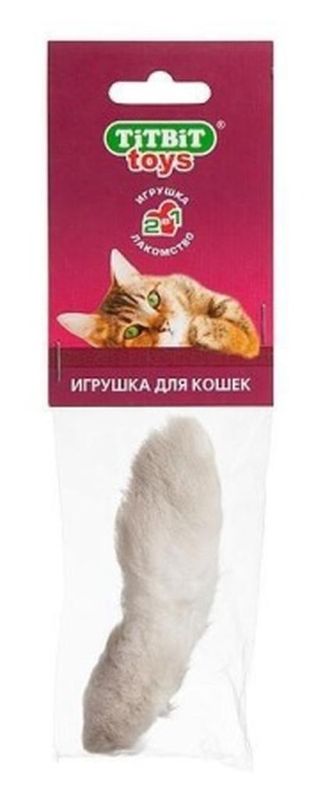 Лапка пушистая для кошек мягкая упаковка 1 шт