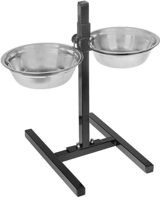 Подставка для собак "Телескоп" с мисками разборная 2 х 900 мл