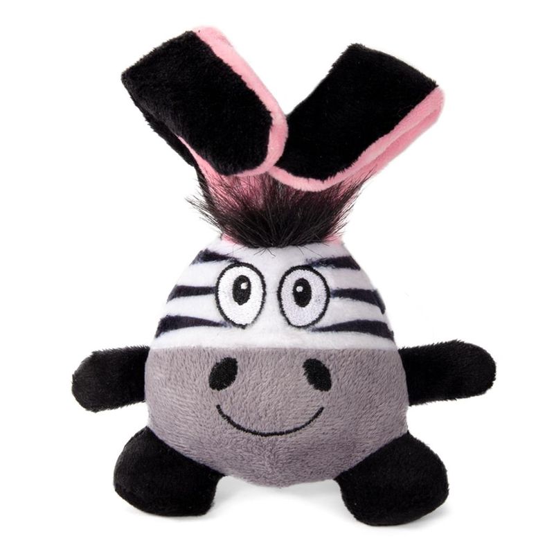 Игрушка для собак мягкая "Зебра-ушастик" d 15 см