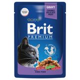 Brit Cat Premium Pouches with Cod Fish 85 гр