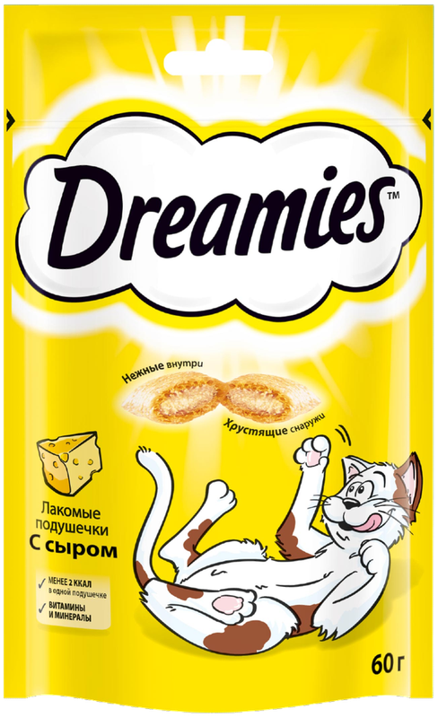 Лакомство для кошек подушечки с сыром 140 гр