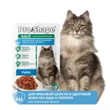 Корм консервированный д/взрослых кошек рыба в соусе кожа/шерсть 75 гр