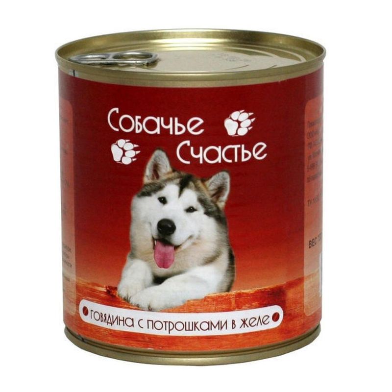 Говядина с потрошками в желе, банка 410 гр