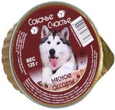 Консервы для собак Мясное ассорти, банка 125 гр