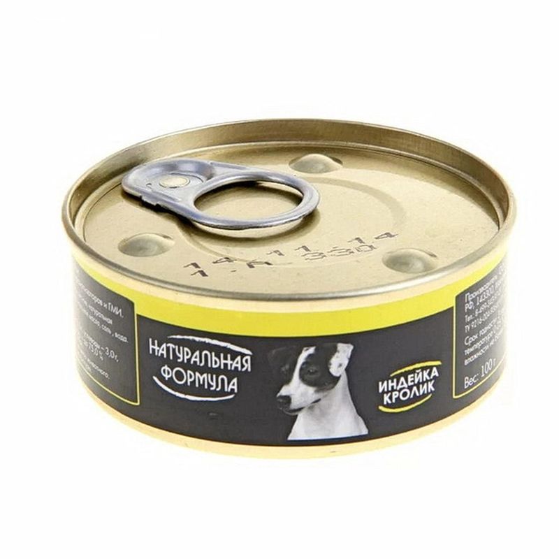 Корм д/собак индейка и кролик 100 гр