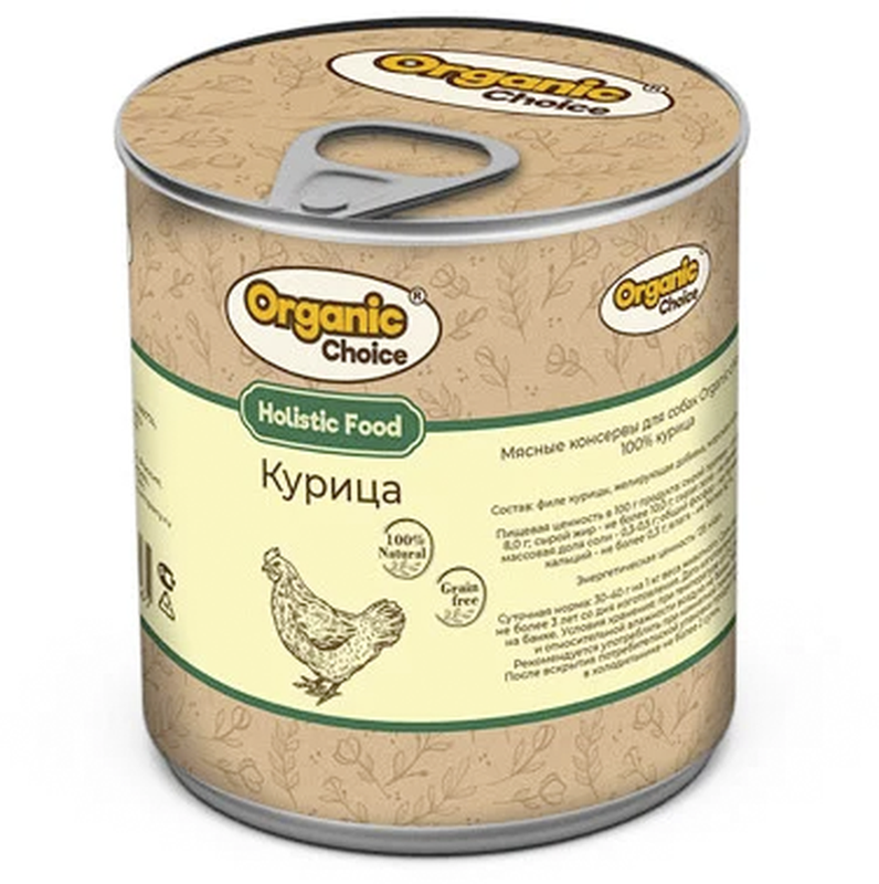 Консервы д/собак курица 340 гр