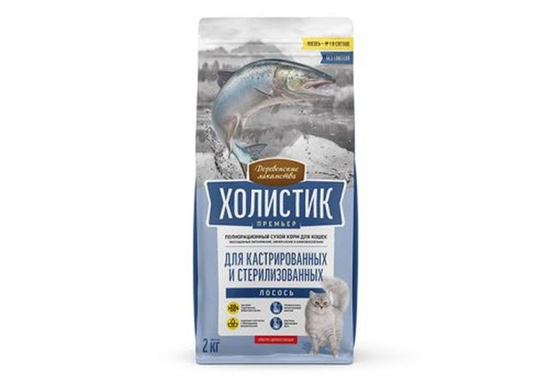Сухой корм со вкусом лосося для кастрированных и стерилизованных кошек 0,4 кг