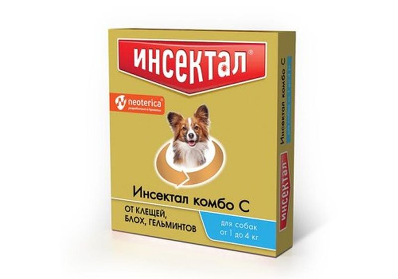 Комбо Капли от клещей и блох для собак 10-25 кг