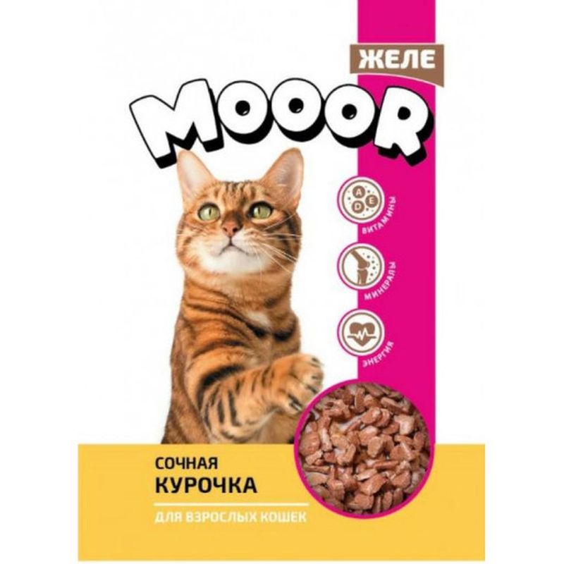 Корм консервированный д/взрослых кошек курица в желе 75 гр