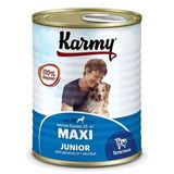 KARMY MAXI Junior Полнорац/консервированный корм д/щенков крупных пород телятина 340 гр