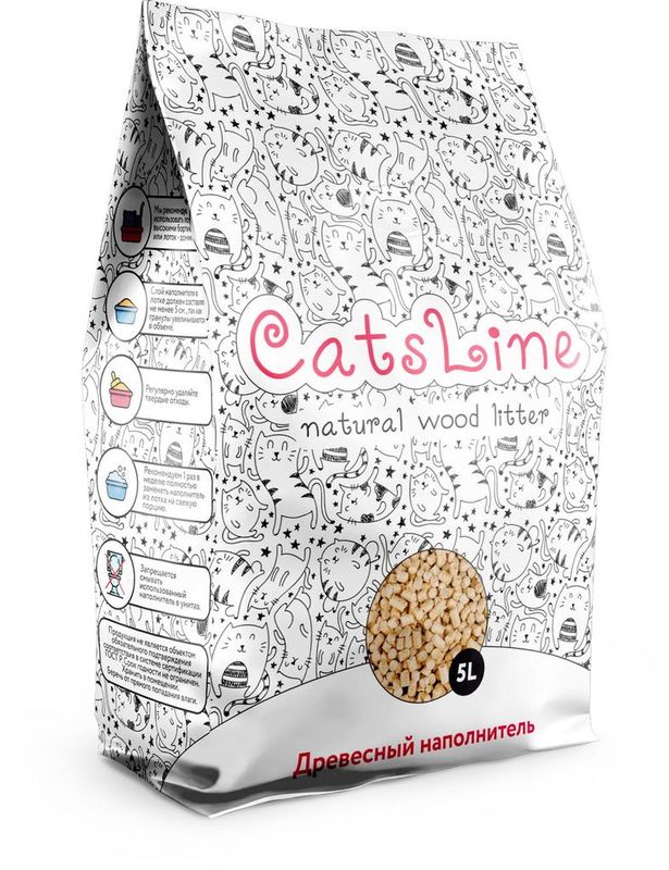 Древесный наполнитель для туалета 20 кг