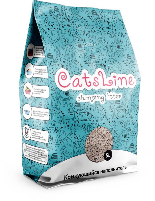 Комкующийся наполнитель для туалета 5 л