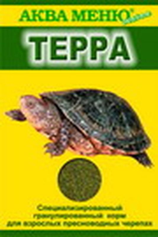 Специализированный корм в виде плавающих гранул для взрослых пресноводных черепах "Терра" 11 гр