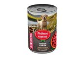Консервированный корм для собак " Телёнок с рисом по-кубански" 410 гр