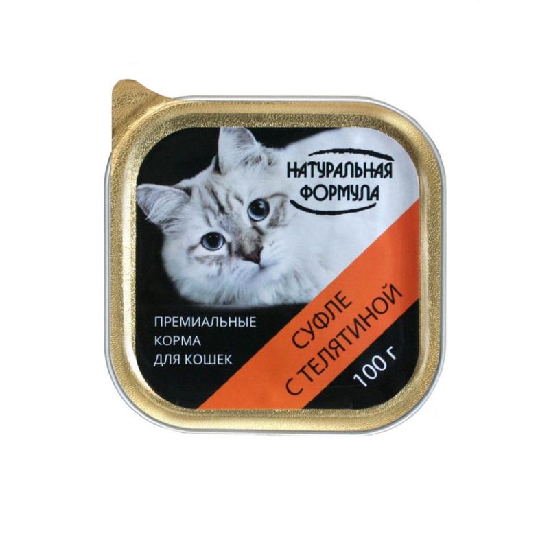 Суфле для кошек телятина 100 гр
