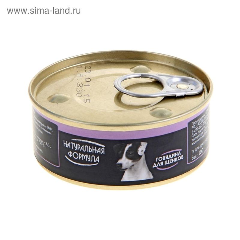 Корм д/щенков говядина 100 гр