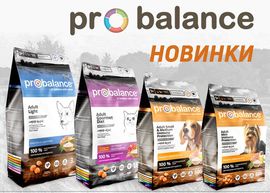 Пополнение ассортимента кормов Probalance и новая упаковка!
