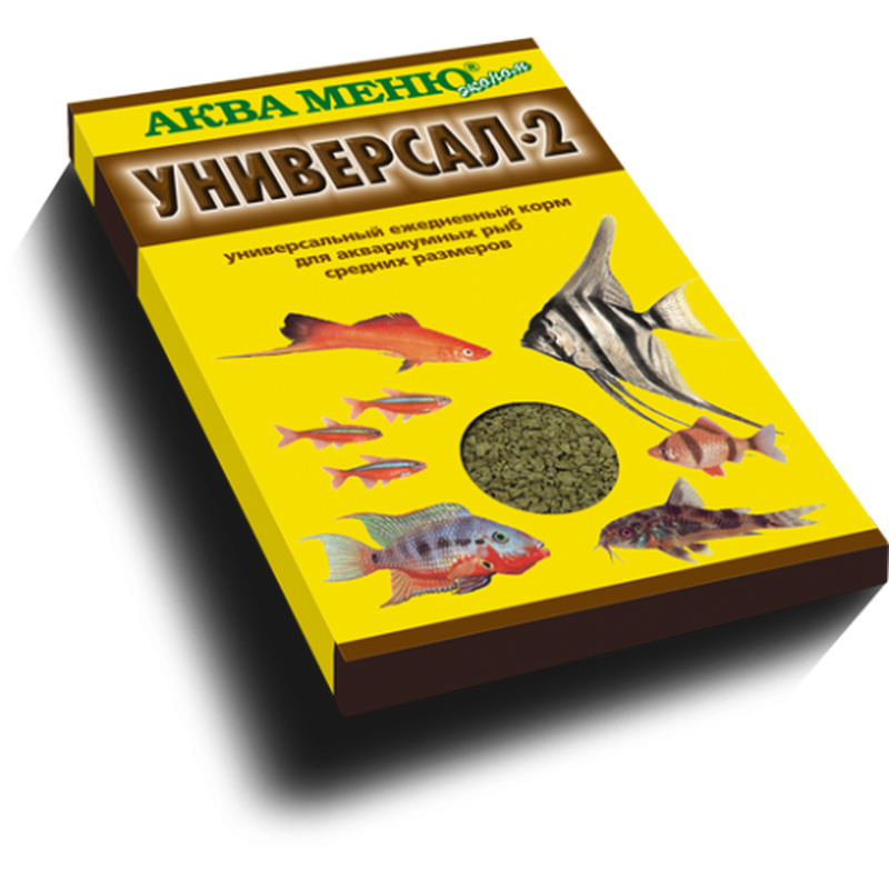 Универсальный ежедневный корм для аквариумных рыб "Универсал-2" 30 гр